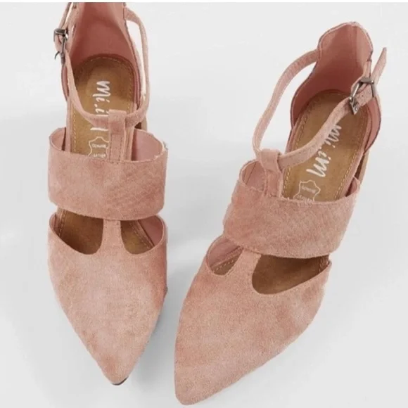 🆕 “Paige” Mi.iM Wooden Block Faux Suede Sandals! NWT! 💥 - Picture 1 of 9